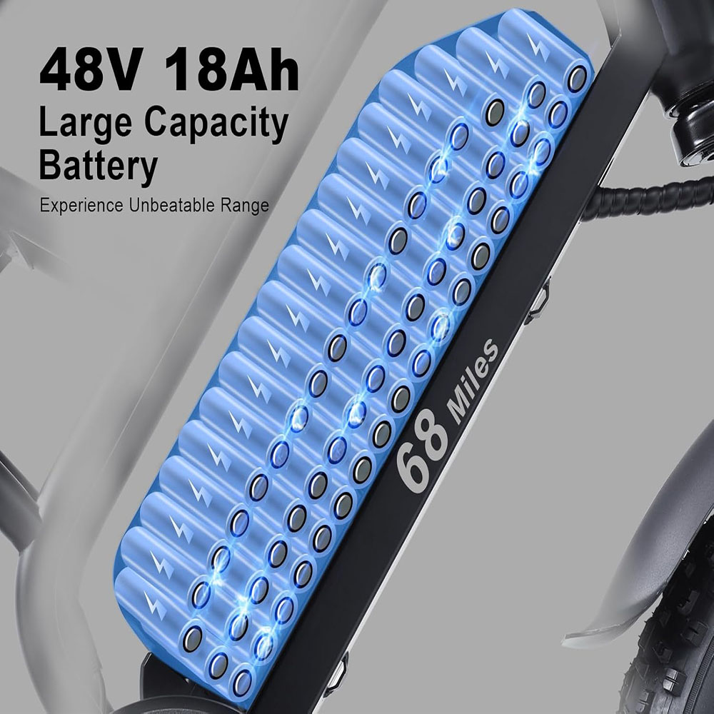 HAPPYRUN 1500W Moped Style Electric Bike