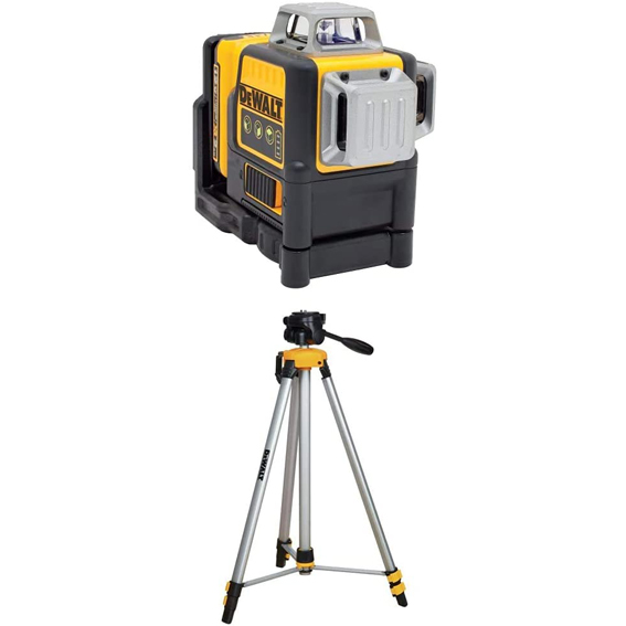 DEWALT DW089LG 12V 3 x 360 Green Beam Battery with DW0881T Laser Tripod