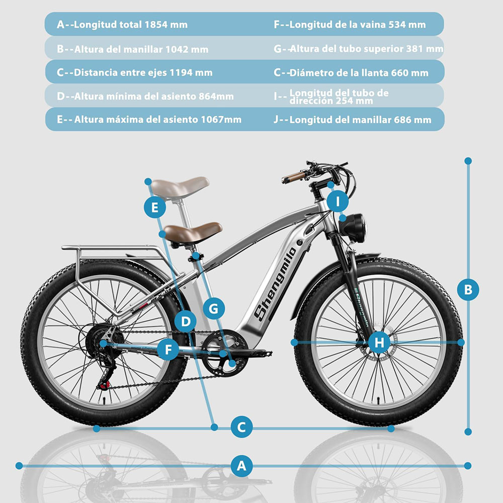 Shengmilo 𝐌𝐗𝟎𝟒 Herren Elektrofahrrad