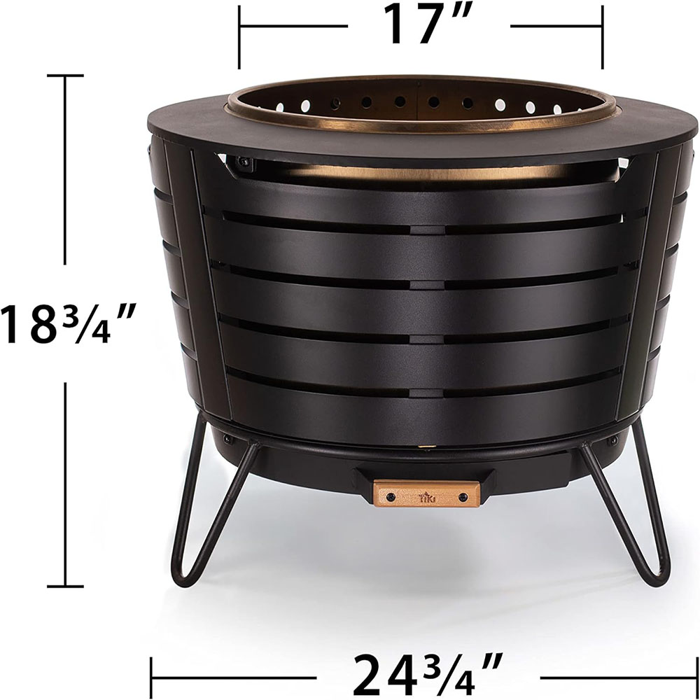 TIKI Brand Smoke Free Patio Fire Pit