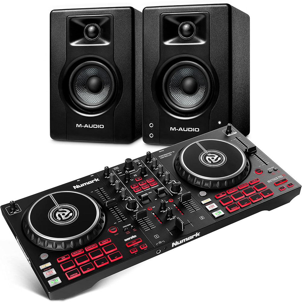 Complete DJ Equipment Package - Numark Mixtrack Pro FX 2 Deck DJ Controller
