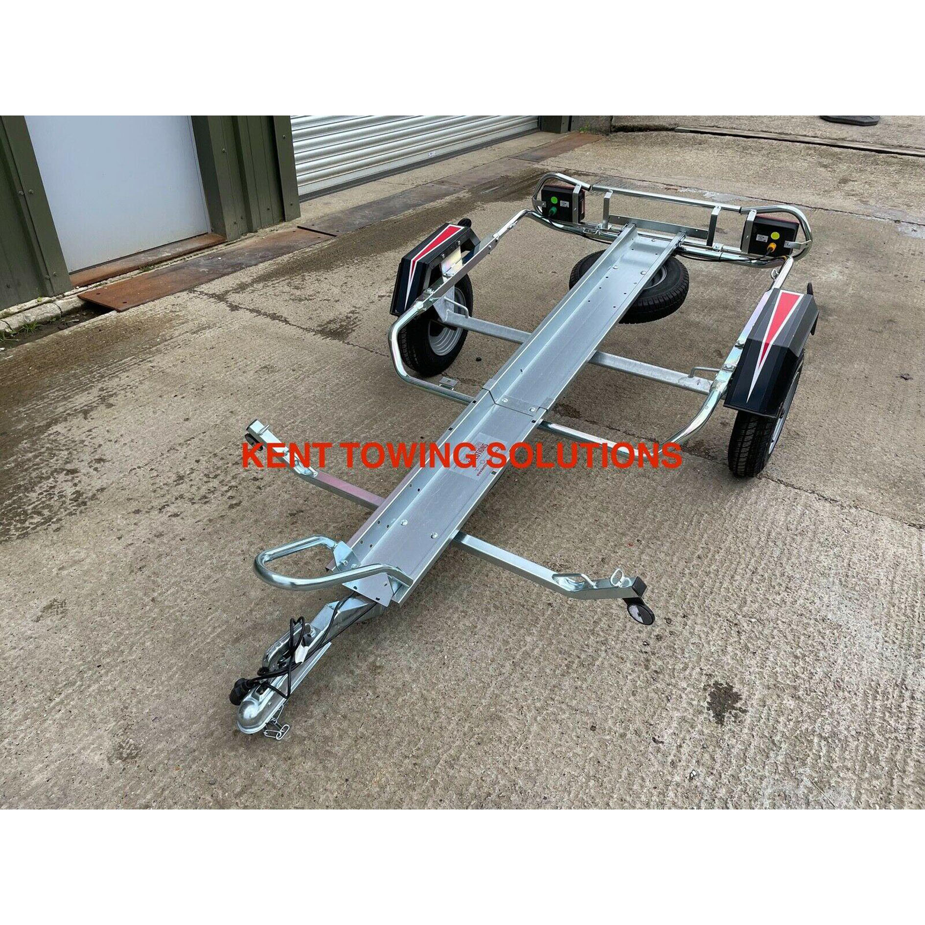 New ERDE PM310 Single Motorcycle Motorcycle Bicycle Trailer 300KG MGW + Spare Tire