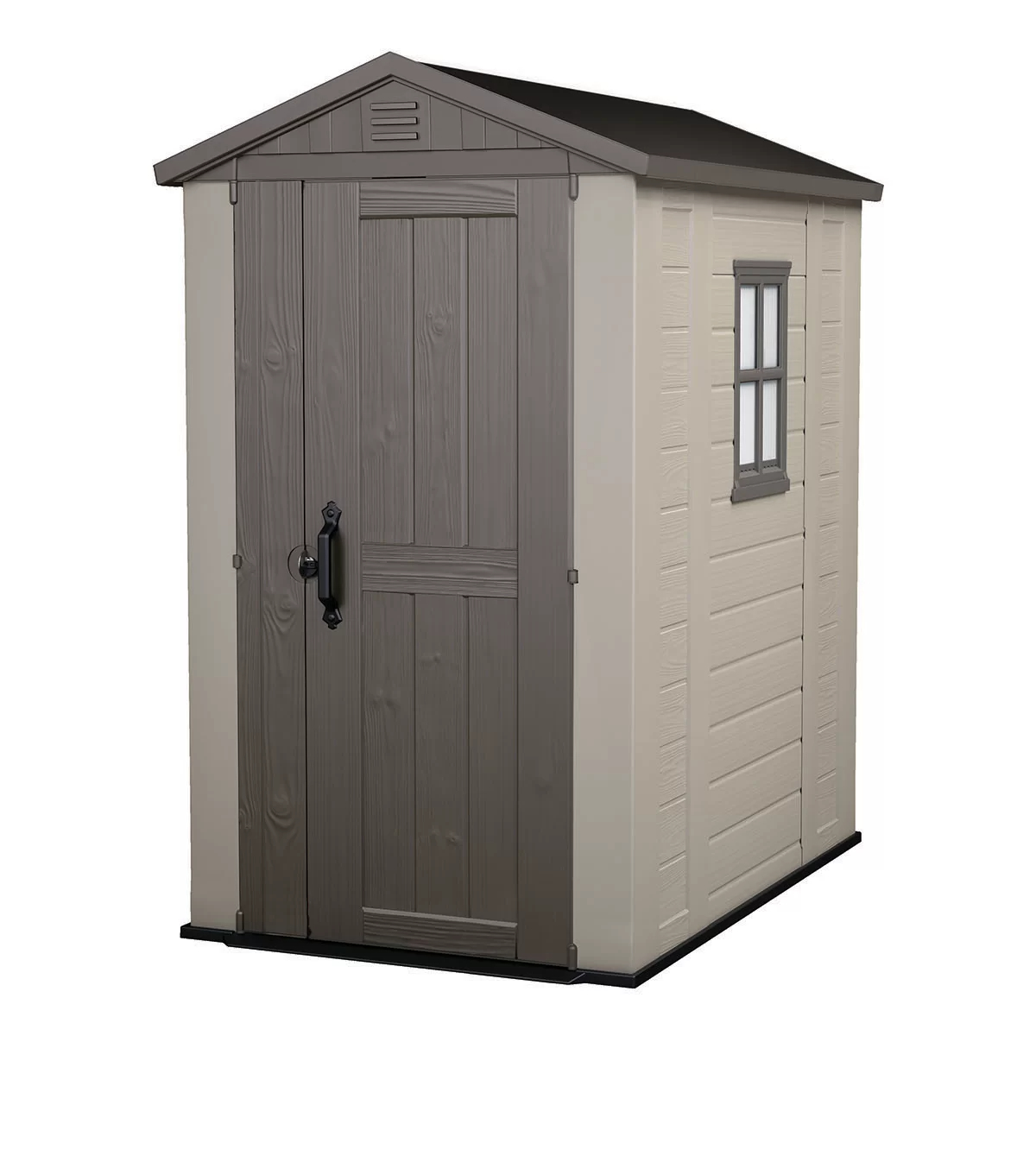 【Storage Shed】Factor 6 x 4 FT Strong Storage Shed Made Of Extremely Durable Resin & Reinforced with Steel