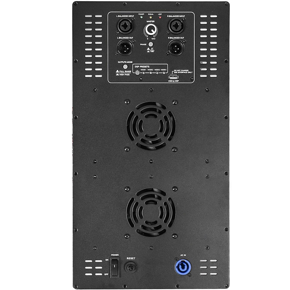 Sound Town 2-Channel Class-D Plate Amplifier 2 x 800W Continuous w/Low-Pass Filter for PA DJ Dual Subwoofer Cabinet