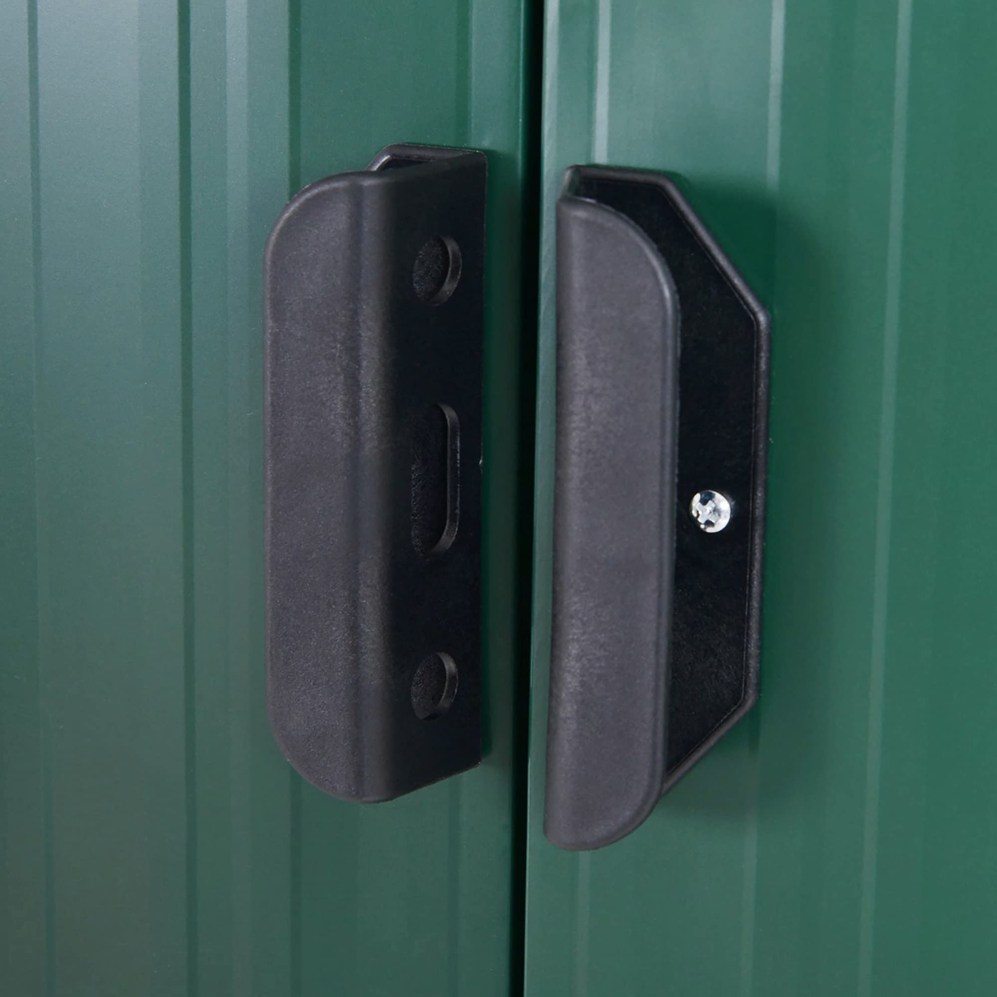 【Storage shed】7'x 4' metal storage lockable shed tool storage unit, green