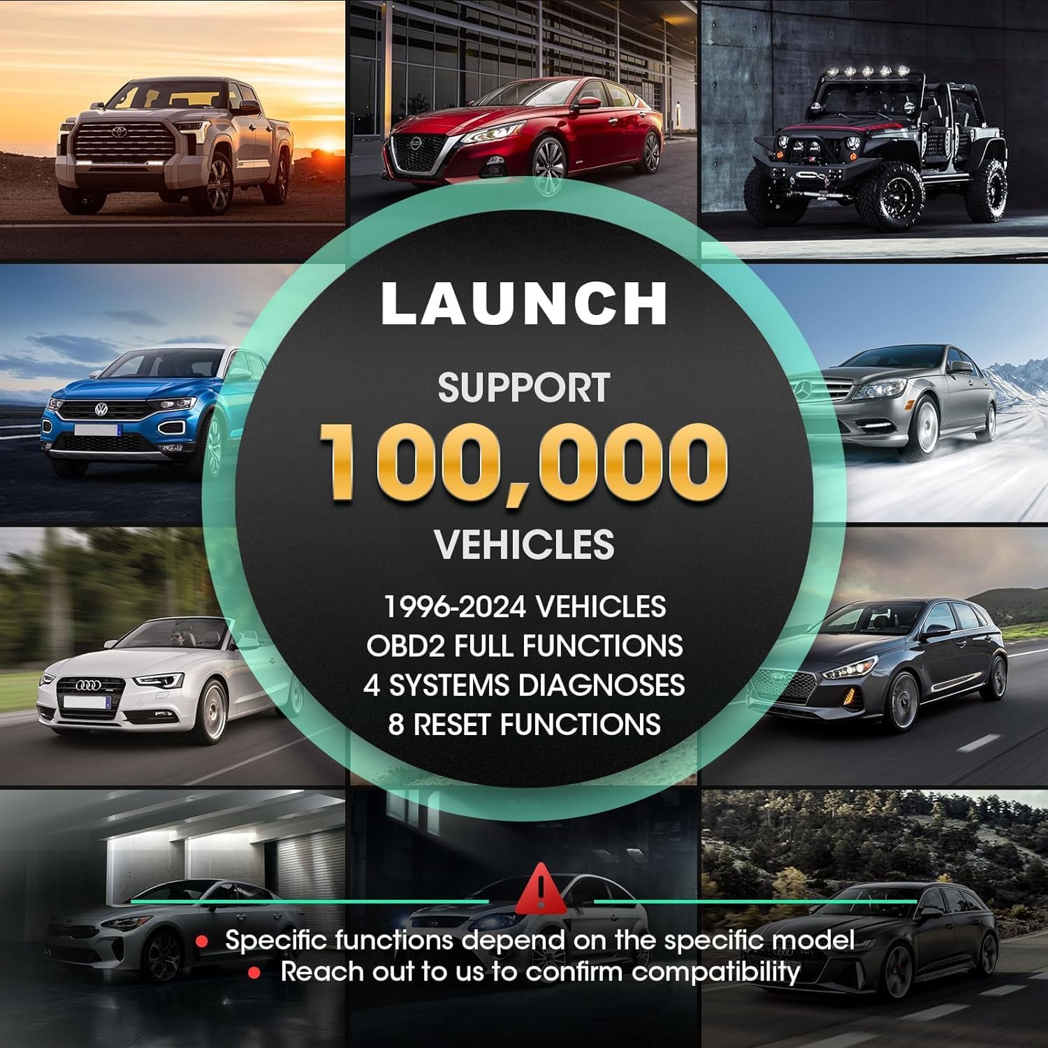 LAUNCH OBD2 Scanner CRP129X Car Code Reader Scan Tool for ABS SRS Transmission Engine Diagnostic, Oil Reset, EPB/SAS/TPMS Reset and Throttle Matching Android Based WiFi AutoVIN Free Update