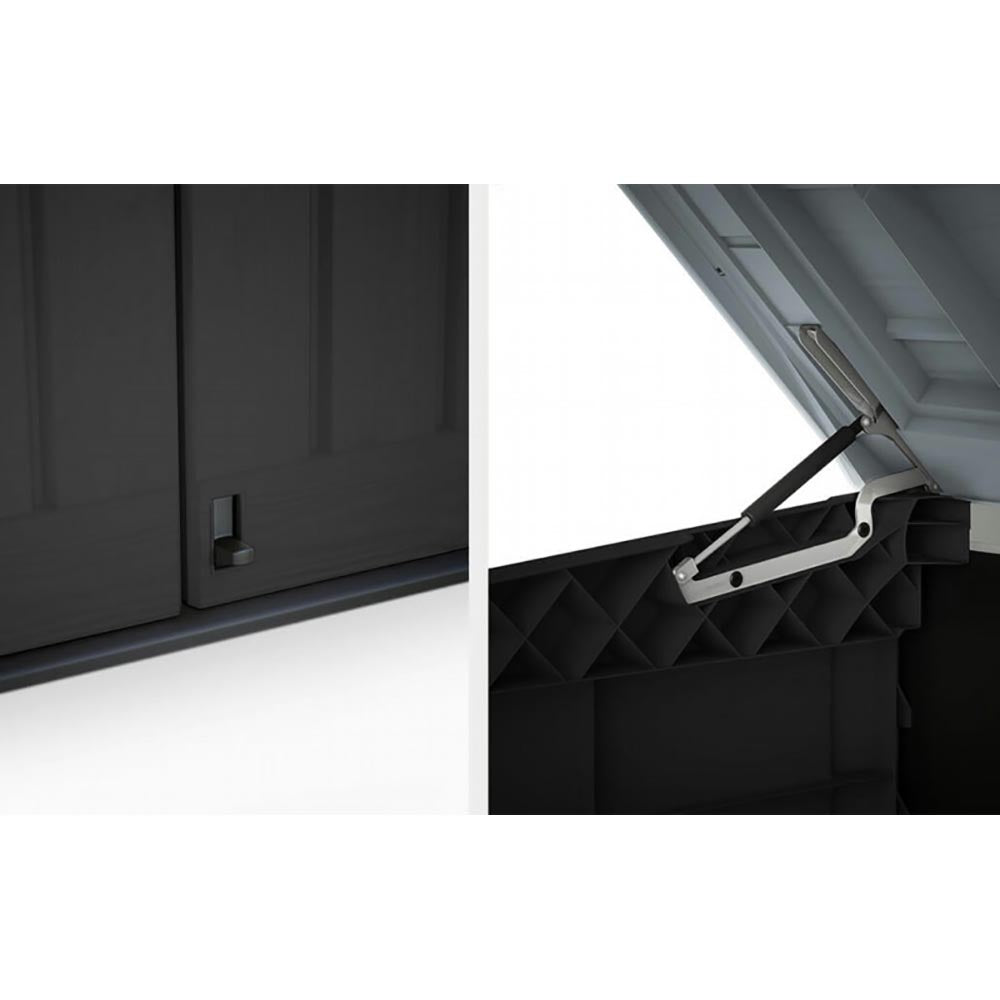 Keter Store It Out Max 1200L Outdoor Garden & Wheelie Bin Storage Shed – Brown/Beige